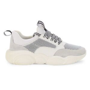 Moschino White and Gray Sneakers